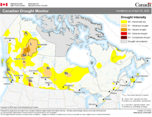 Agriculture and Agri-Food Canada map