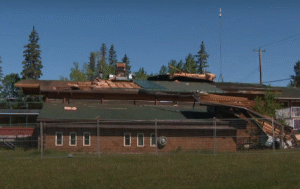 Alberta windstorm’s path of destruction damages homes, uproots trees