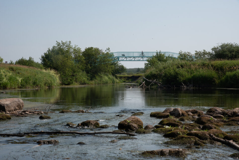 Footbridge in Ponoka Alberta