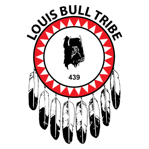 Louis Bull Tribe emblem.
